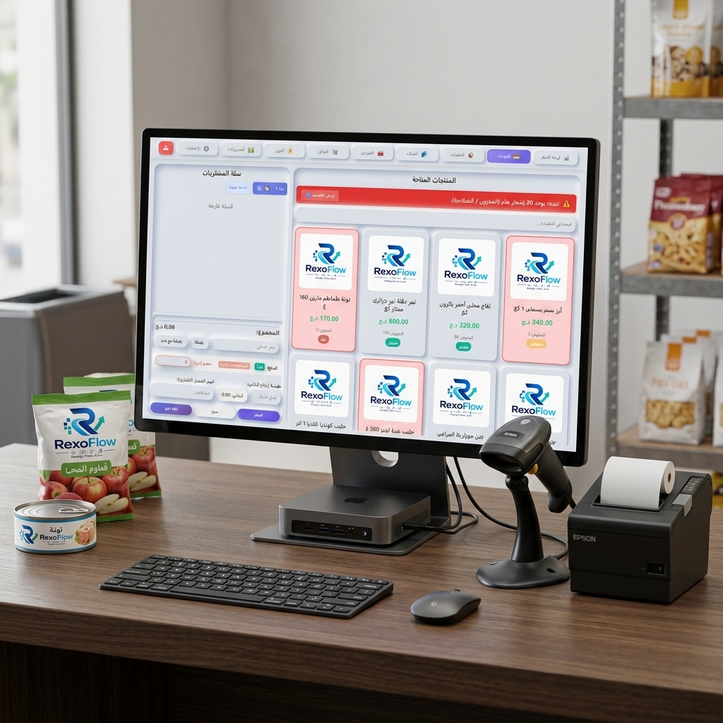 RexoFlow POS Cashier System Mockup